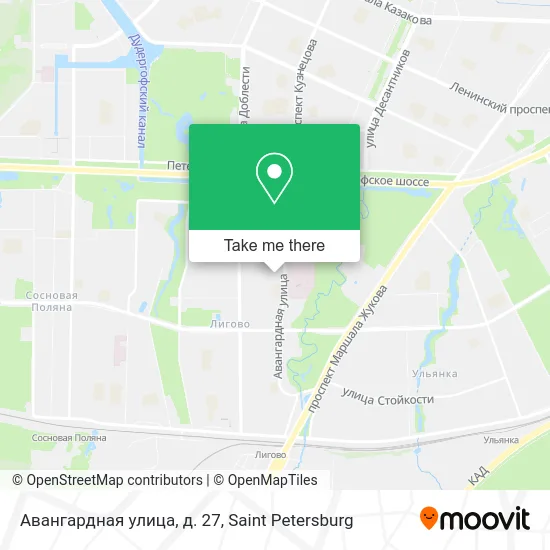 Авангардная улица, д. 27 map