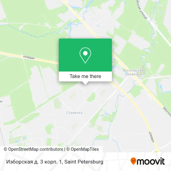 Изборская д. 3 корп. 1 map