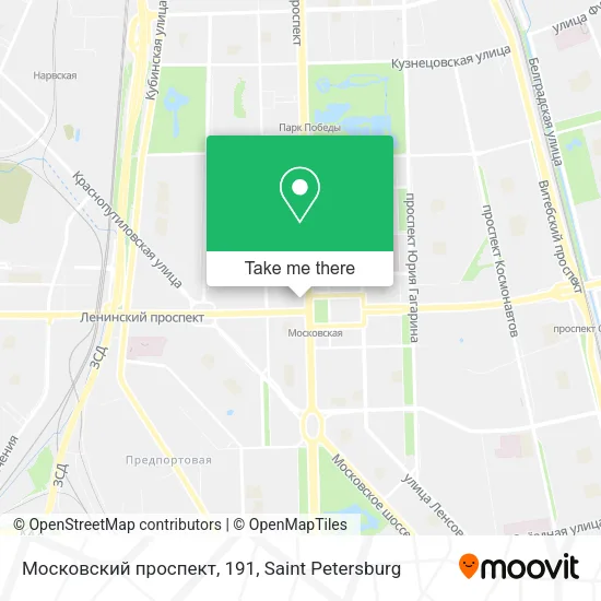 Московский проспект, 191 map
