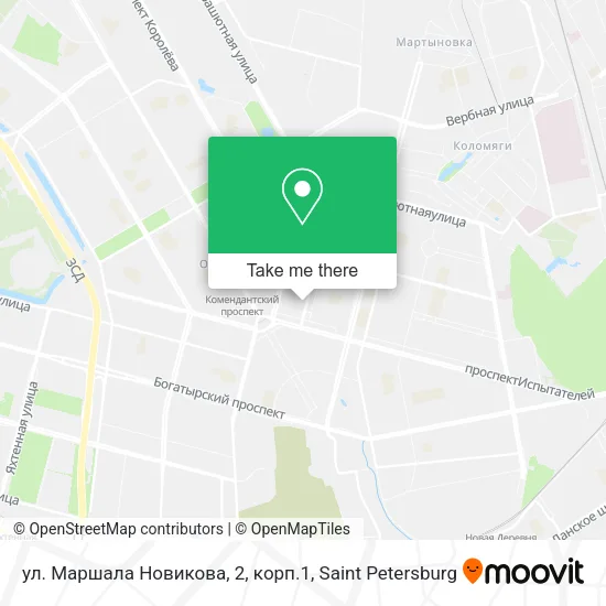 ул. Маршала Новикова, 2, корп.1 map
