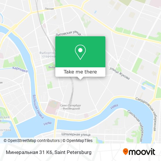 Минеральная 31 К6 map