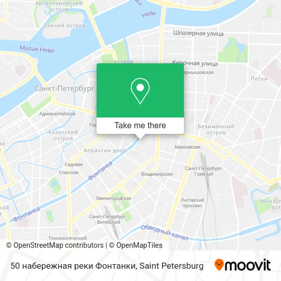 50 набережная реки Фонтанки map