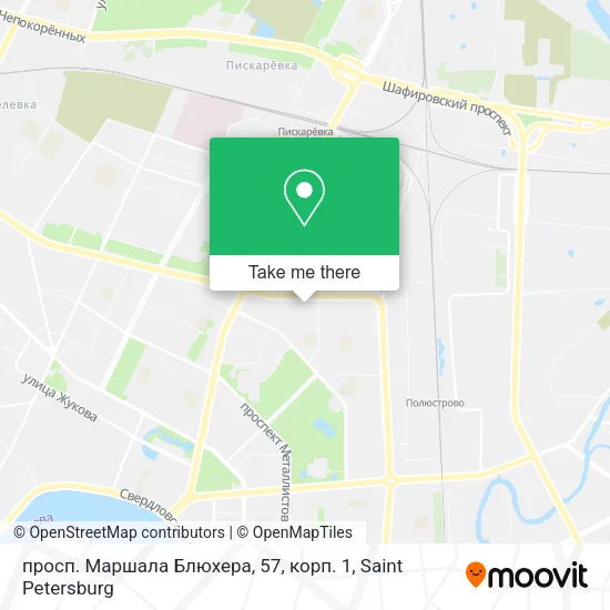 просп. Маршала Блюхера, 57, корп. 1 map