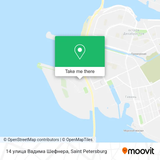 14 улица Вадима Шефнера map