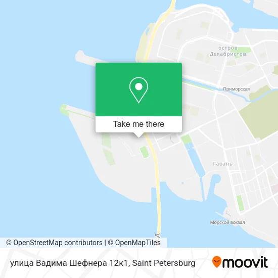 улица Вадима Шефнера 12к1 map