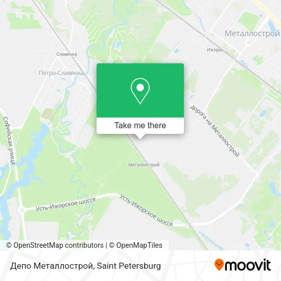 Депо Металлострой map