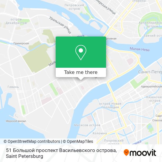 51 Большой проспект Васильевского острова map