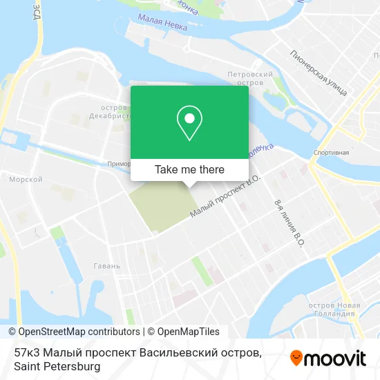 57к3 Малый проспект Васильевский остров map