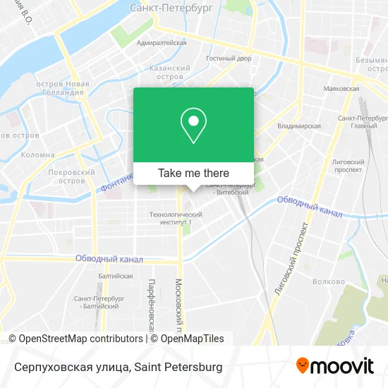 Серпуховская улица map