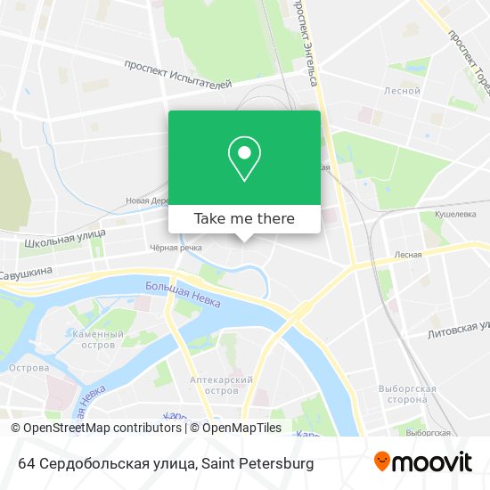 64 Сердобольская улица map