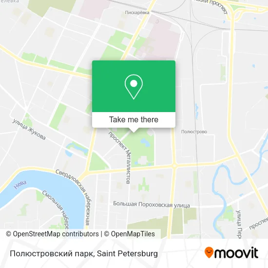 Полюстровский парк map