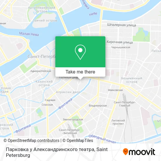 Парковка у Александринского театра map