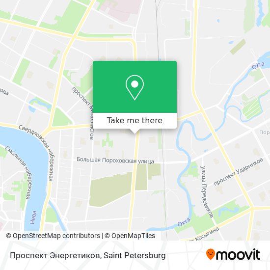 Проспект Энергетиков map