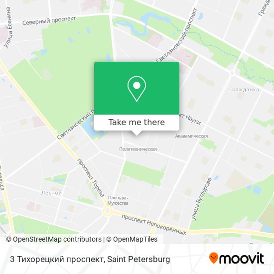 3 Тихорецкий проспект map