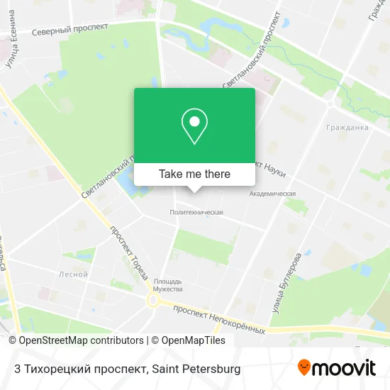3 Тихорецкий проспект map