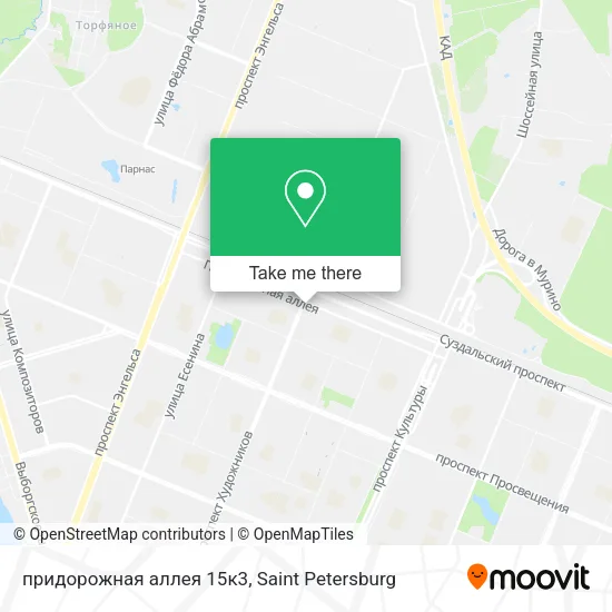 придорожная аллея 15к3 map