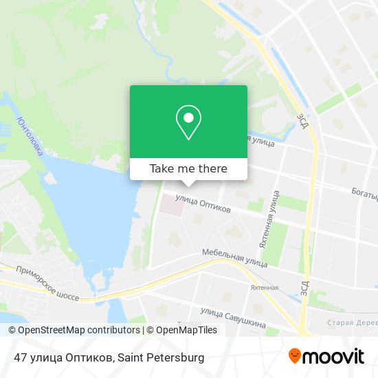 47 улица Оптиков map