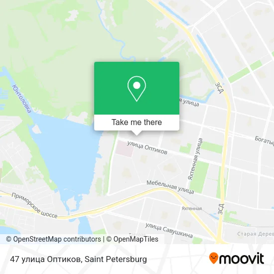 47 улица Оптиков map