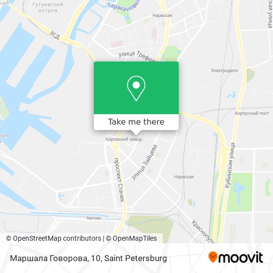 Маршала Говорова, 10 map