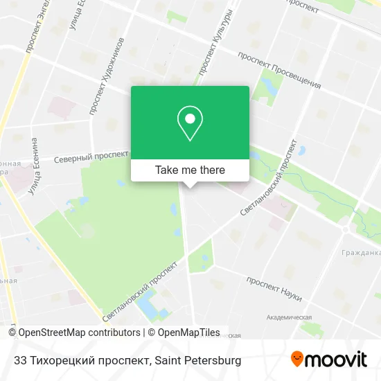 33 Тихорецкий проспект map