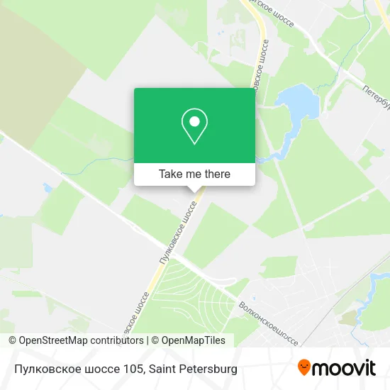 Пулковское шоссе 105 map