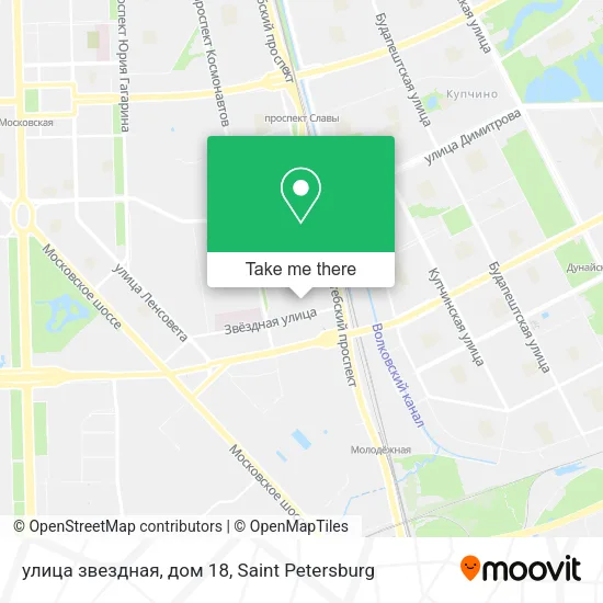 улица звездная, дом 18 map