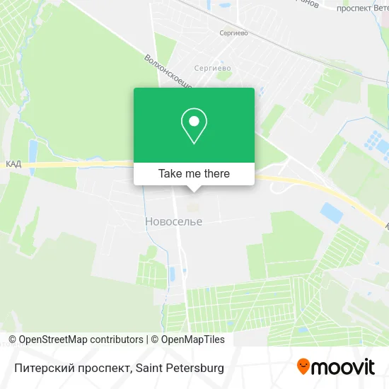 Питерский проспект map
