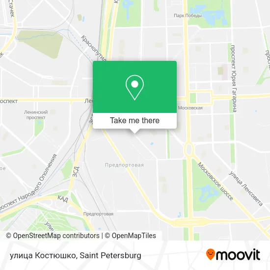 улица Костюшко map
