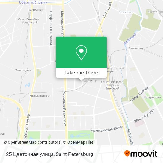 25 Цветочная улица map