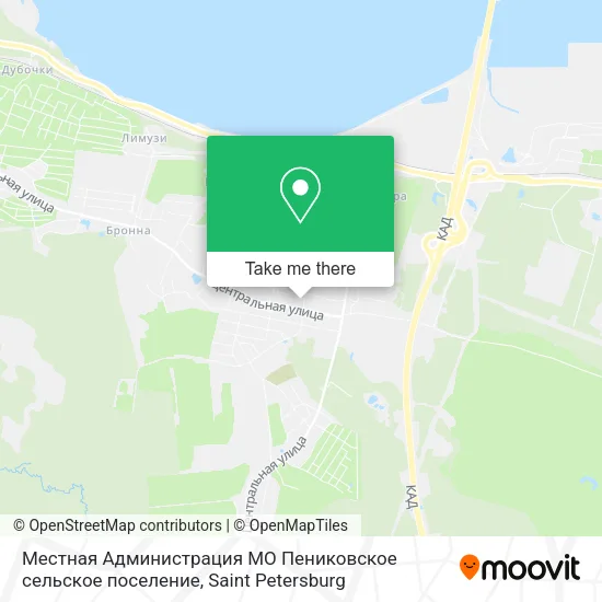 Местная Администрация МО Пениковское сельское поселение map