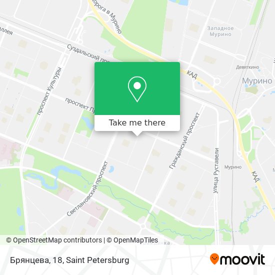 Брянцева, 18 map