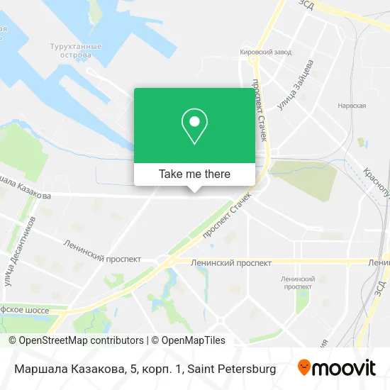 Маршала Казакова, 5, корп. 1 map
