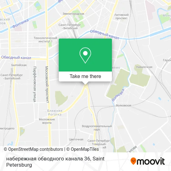 набережная обводного канала 36 map
