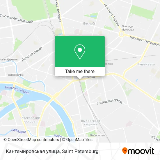 Кантемировская улица map
