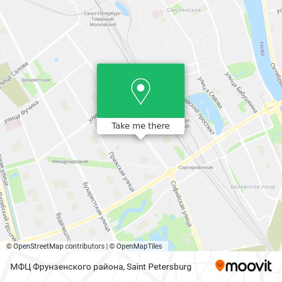 МФЦ Фрунзенского района map