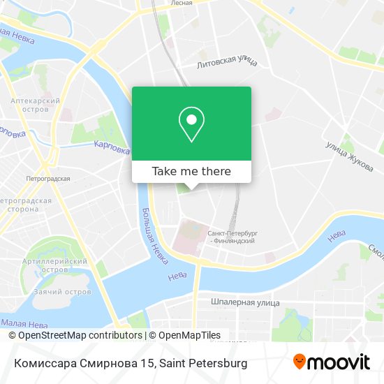 Комиссара Смирнова 15 map