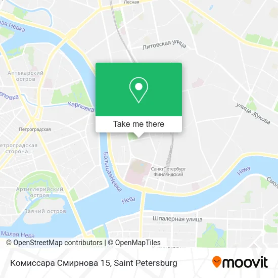 Комиссара Смирнова 15 map
