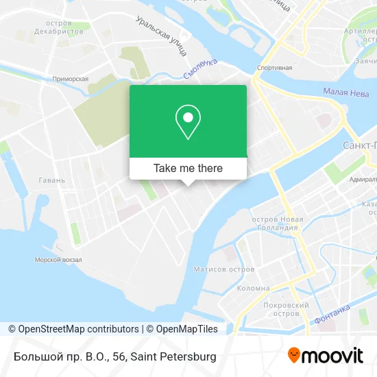 Большой пр. В.О., 56 map