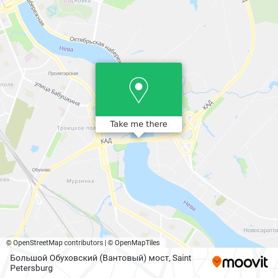 Большой Обуховский (Вантовый) мост map