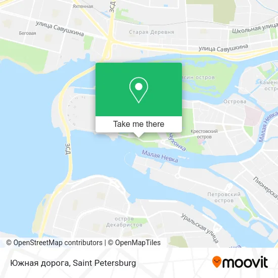 Южная дорога map