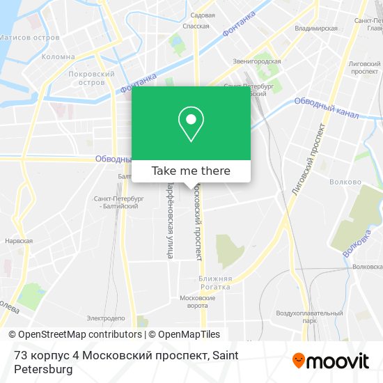 73 корпус 4 Московский проспект map
