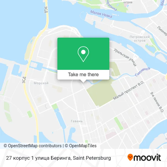 27 корпус 1 улица Беринга map