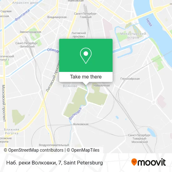 Наб. реки Волковки, 7 map