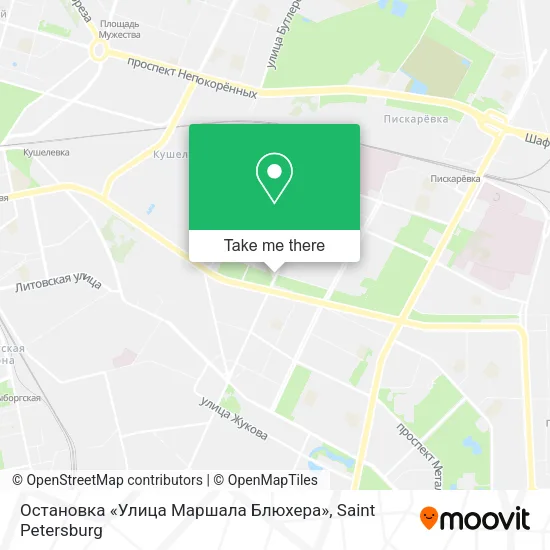 Остановка «Улица Маршала Блюхера» map