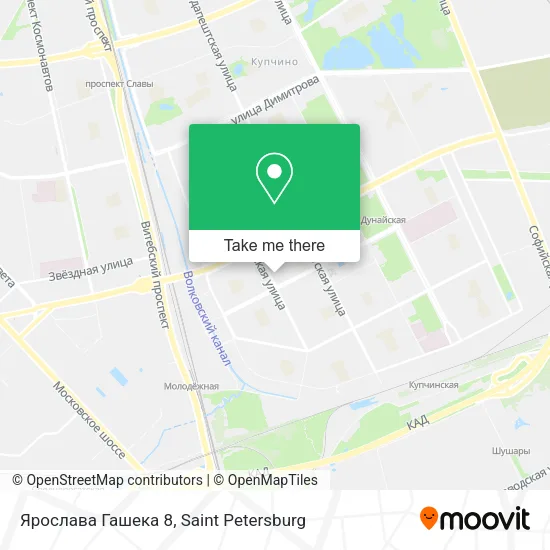 Ярослава Гашека 8 map