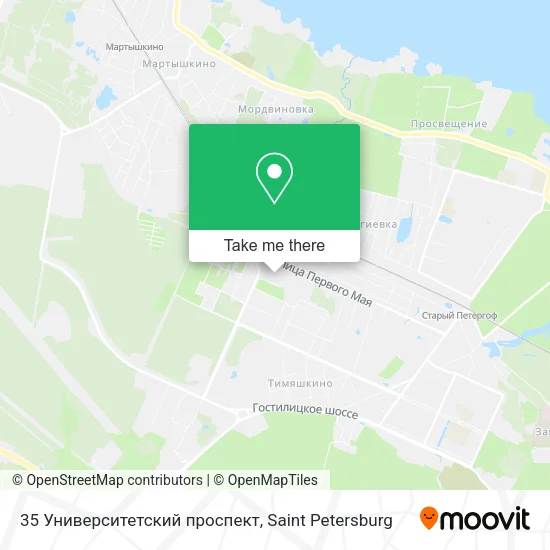 35 Университетский проспект map