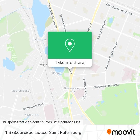 1 Выборгское шоссе map