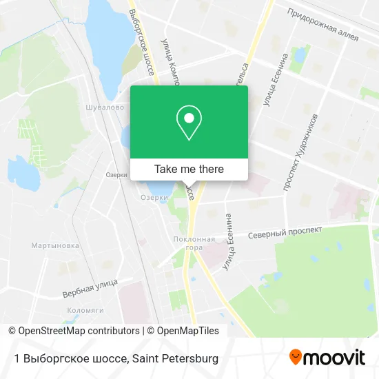1 Выборгское шоссе map