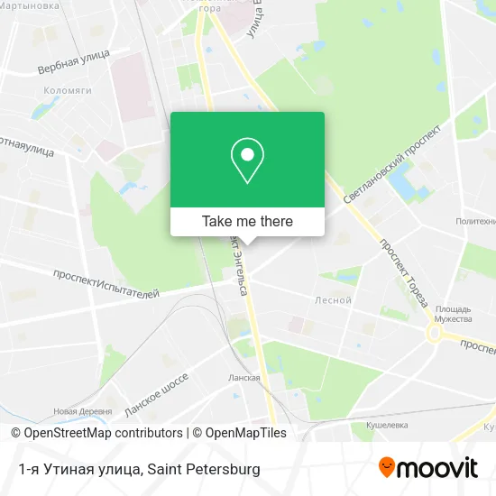 1-я Утиная улица map