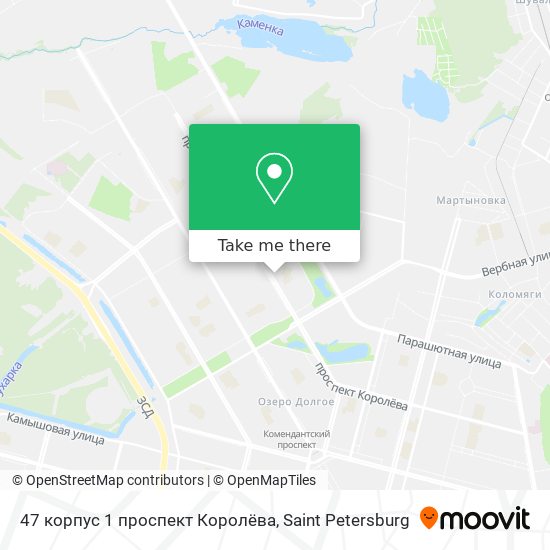47 корпус 1 проспект Королёва map